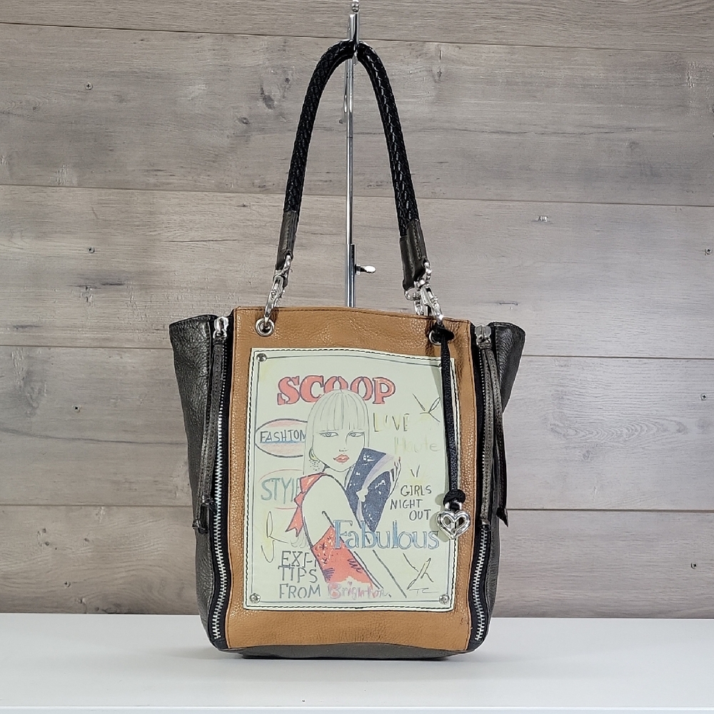 Brighton Fashionista Scoop Tote Shoulder Bag Purse Handbag